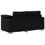 vidaXL Canapé Noir 160 x 80 x 82 cm tissu
