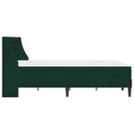 vidaXL Cadre de lit avec matelas Vert foncé 160 x 200 cm Velours