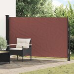 vidaXL Store latéral rétractable Marron 300 x 170 cm Polyester