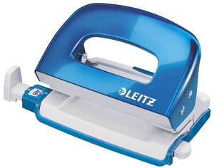 Mini perforateur Nexxt WOW 5060, bleu métallique LEITZ