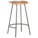 vidaXL Tabourets de bar lot de 4 bois d'acacia solide