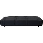 Banquette clic clac 3 places - tissu Noir - Style contemporain - L 193 x P 92 cm