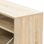 vidaXL Meuble TV Bois d’ingénierie 95x35x36 cm Chêne