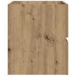 vidaXL Armoire de salle de bain suspendue chêne artisanal 80x38 5x45cm