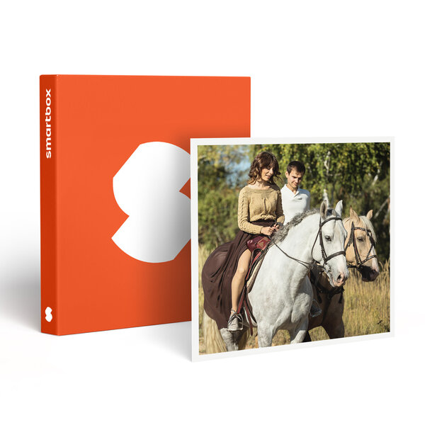 SMARTBOX - Coffret Cadeau Séjour de 2 jours avec petit-déjeuner et balade à cheval en France en duo -  Séjour