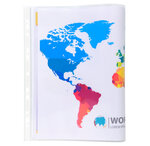 Sachet 10 poch perf PP double A4 ou A3 x 5 EXACOMPTA