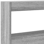 vidaXL Armoire tête de lit avec LED sonoma gris 160x17x102 cm