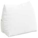 vidaXL Coussin de Dos Blanc 60 x 20 x 50 cm tissu
