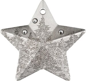 Pièce de monnaie en Argent 5 Dollars g 31.1 (1 oz) Millésime 2025 Holiday Ornament WINTER FOREST