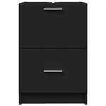 vidaXL Armoire d'évier noir 40x37x59 cm bois d'ingénierie