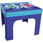 Table + 2 tabourets de rangements pliables pour enfant Pyjamasques