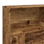 vidaXL Armoire de tête de lit vieux bois 160x19x103 5 cm