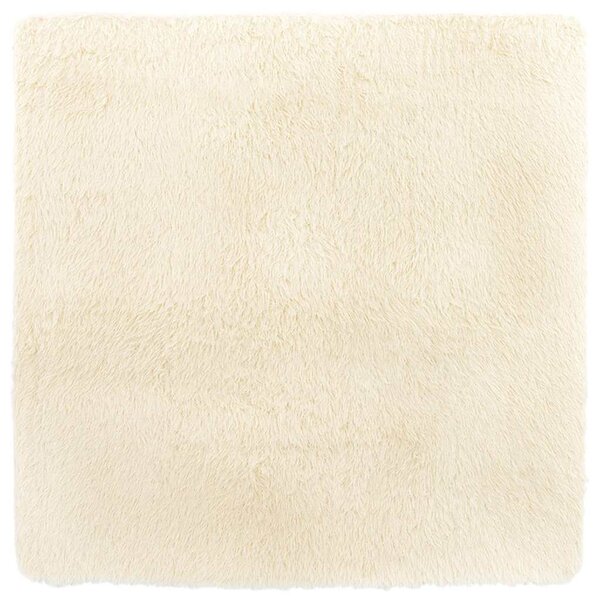 vidaXL Tapis shaggy à poils longs NAVARRA crème 160x160 cm polyester