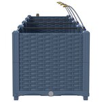 vidaXL Pots de jardin Gris 120 x 40 x 37.5 cm Acier