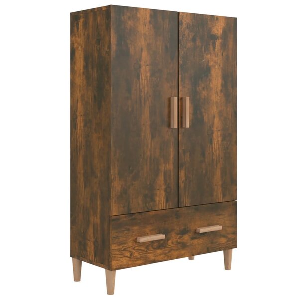 vidaXL Buffet haut Chêne fumé 70x31x115 cm Bois d'ingénierie