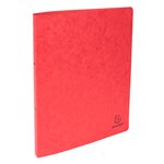 Classeur 2 Anneaux 15mm Carte Lustrée - A4 - Rouge - X 10 - Exacompta