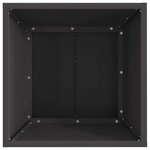 vidaXL Braise Noir 40 x 40 x 35 cm Acier