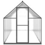 vidaXL Serre avec cadre de base anthracite 445x169x195 cm aluminium