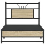 vidaXL Cadre de lit sans matelas chêne sonoma 90x190 cm