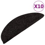 vidaXL Tapis d'escalier autocollants 15 Pièces 56x17x3 cm Anthracite