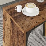 vidaXL Table basse gigogne 3 Pièces Bois ancien 60 x 35 x 56 cm