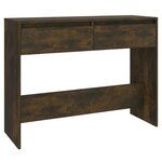 vidaXL Table console chêne fumé 100x35x76 5 cm bois d'ingénierie