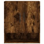 vidaXL Armoire murale chêne fumé 60x31x70 cm bois d'ingénierie