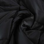 vidaXL Duvet d'été simple Noir 220 x 135 cm Satin et Microfibre