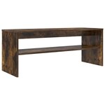 vidaXL Meuble TV Chêne fumé 100 x 35 x 40 cm Bois d'ingénierie