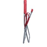 vidaXL Chaises pliables de plage lot de 2 Tissu Rouge