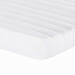 vidaXL Matelas en mousse blanc 90x220 cm 7 zones dureté 20 ILD