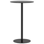 vidaXL Table de jardin ronde noir Ø60x105 cm acier