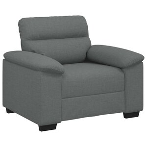 vidaXL Fauteuil gris foncé 100x81x84 cm tissu