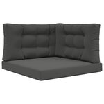 vidaXL Coussin de canapé d'extérieur Polyester Anthracite 80 x 80 cm