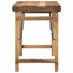 vidaXL Table de salle à manger Marron 110 x 55 x 76 cm