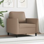 vidaXL Fauteuil Cappuccino 60 cm Similicuir