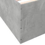 vidaXL Cadre de lit sans matelas gris béton 120x190 cm