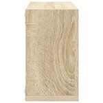vidaXL Étagères cube murales 2 Pièces Chêne sonoma 26x15x26 cm