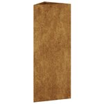vidaXL Jardinière 30x26x75 cm acier corten