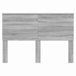 vidaXL Tête de lit Gris Sonoma 140 cm Bois d'ingénierie