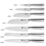 Couteau professionnel tout usage japonais séries 8 - lame 125 mm - tsuki -  - inox 237