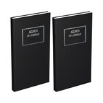 Agenda Banquier Long 15 x 34 cm 2 Volumes 1 jour/2 pages Noir LECAS