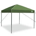 vidaXL Tente à abri Vert 250 x 250 x 227 / 236 / 245 cm Tissu Oxford