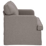 vidaXL Canapé Taupe 144 x 80 x 85 cm tissu