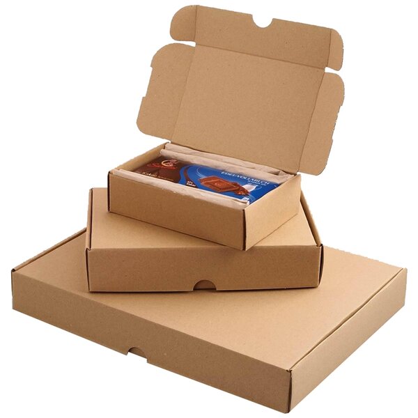 Lot de 25 cartons d'expédition maxi  240x160x50mm