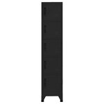 vidaXL Armoire à casiers Noir 38x40x180 cm Acier