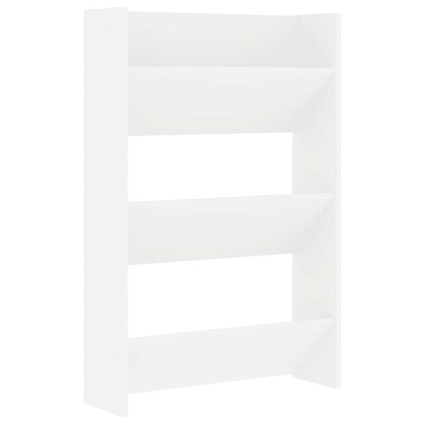 vidaXL Armoire à chaussures murale Blanc 60x18x90 cm Aggloméré