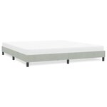 vidaXL Cadre de lit sans matelas gris clair 180x210 cm velours