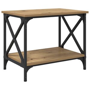 vidaXL Table d'appoint Chêne artisanal 55 x 38 x 45 cm