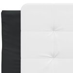 vidaXL Coussin de tête de lit Zadar noir et blanc 80 cm similicuir